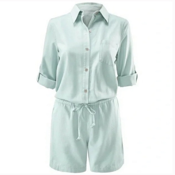 CAbi Alexa Romper Style 5107 light blue/green S - Picture 2 of 10